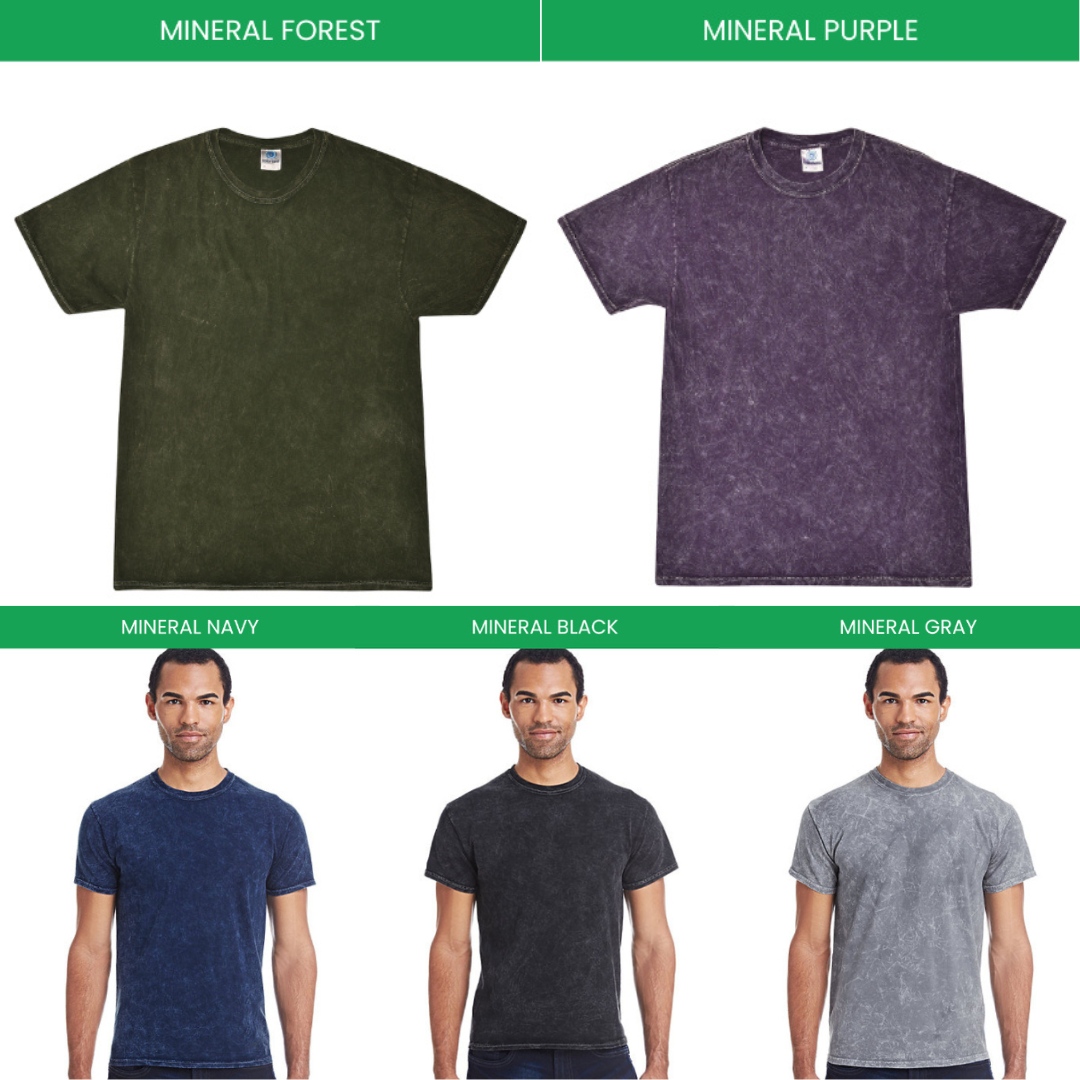 Mineral Wash T shirt Color Chart - Official Tokyo Ghoul