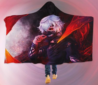 Kaneki Magical Tokyo Ghoul Hooded Blanket
