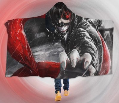 Tokyo Ghoul Manga Anime Hooded Blanket