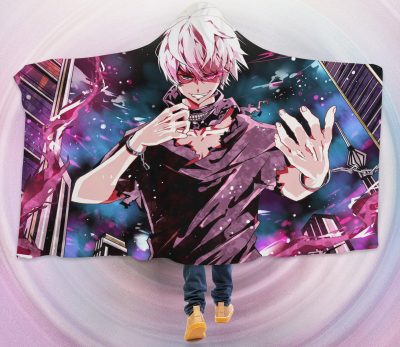 Tokyo Ghoul Ken Ghoul Hooded Blanket
