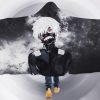 Tokyo Ghoul Kaneki Black - White Hooded Blanket
