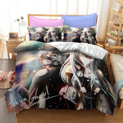 Anime Tokyo Ghoul Characters Red Eyes Bedding Set