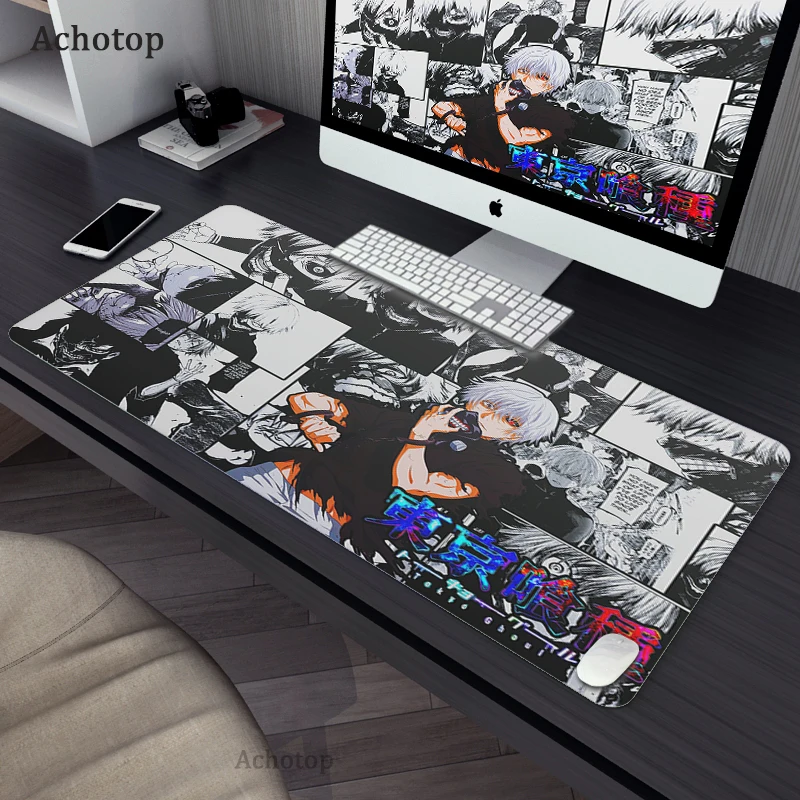 Gaming Accessories Mouse Pad Tokyo Ghoul Mousepad Anime Cartoon Large Mouse Mat Big Mause Pad Keyboard 3 - Official Tokyo Ghoul