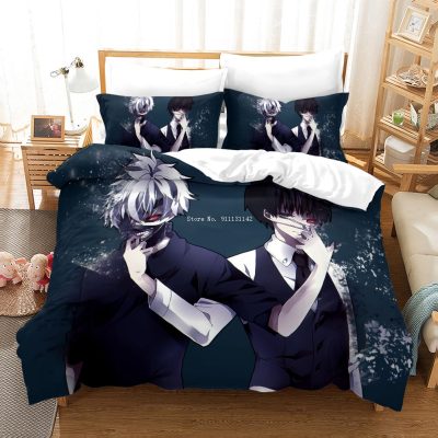 Horror Anime Tokyo Ghoul Print Bedding Set
