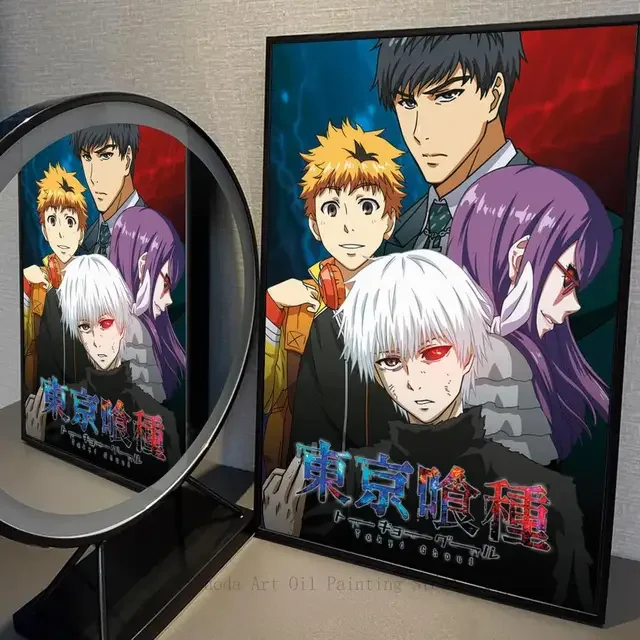 Tokyo Ghoul HD Kawaii Anime Colorful Wall Art