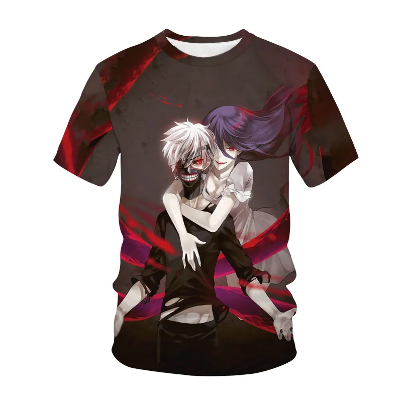 Tokyo Ghoul  Kaneki And Kamishiro Rize 3D T-shirt