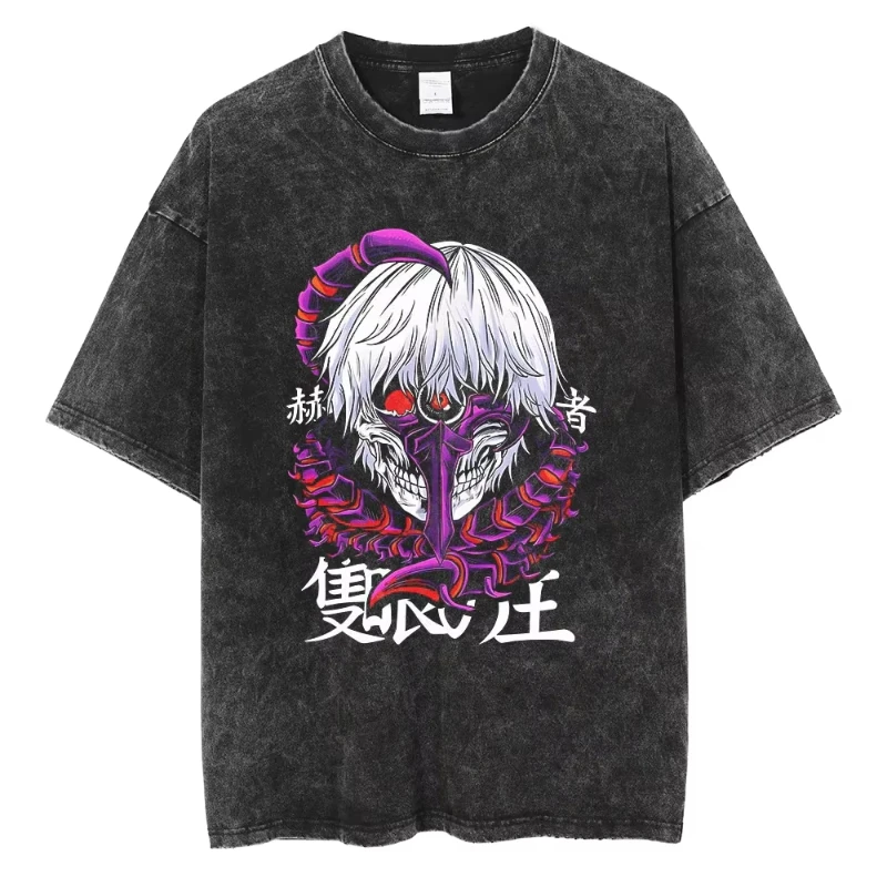 Tokyo Ghoul  Centipede Kaneki Mineral Wash T-Shirts