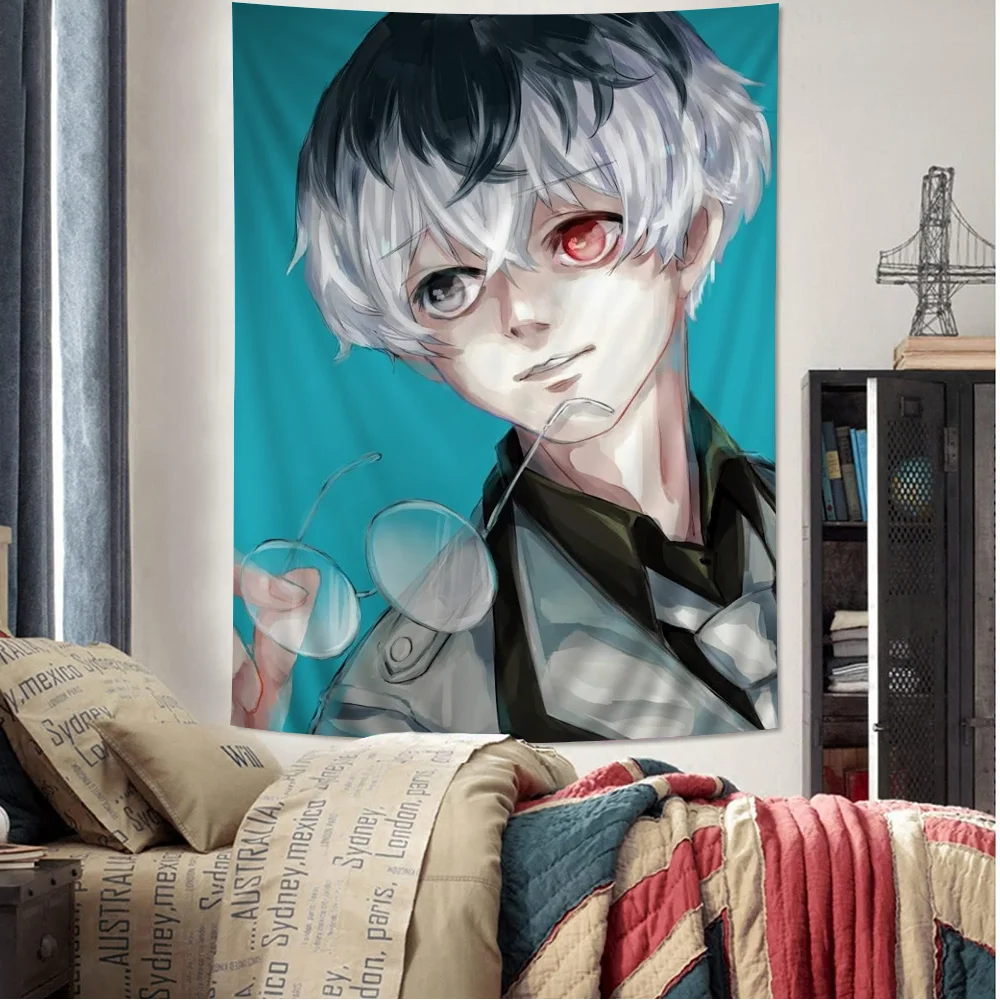 Anime Tokyo Ghoul Cute Kaneki Face  Tapestry