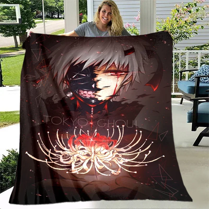 Anime Tokyo Ghoul Kaneki With Red Spider Lily Blanket
