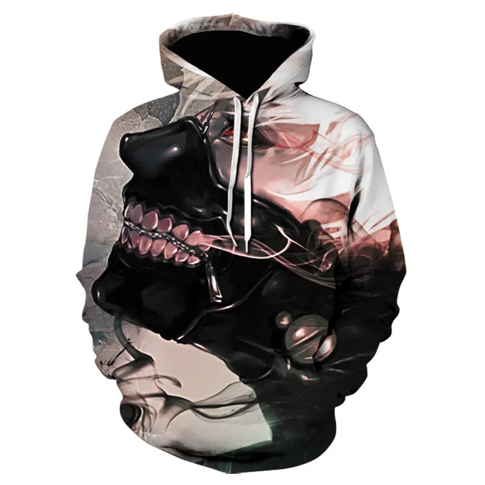 Tokyo Ghoul Retro Kaneki Design 3D Hoodie