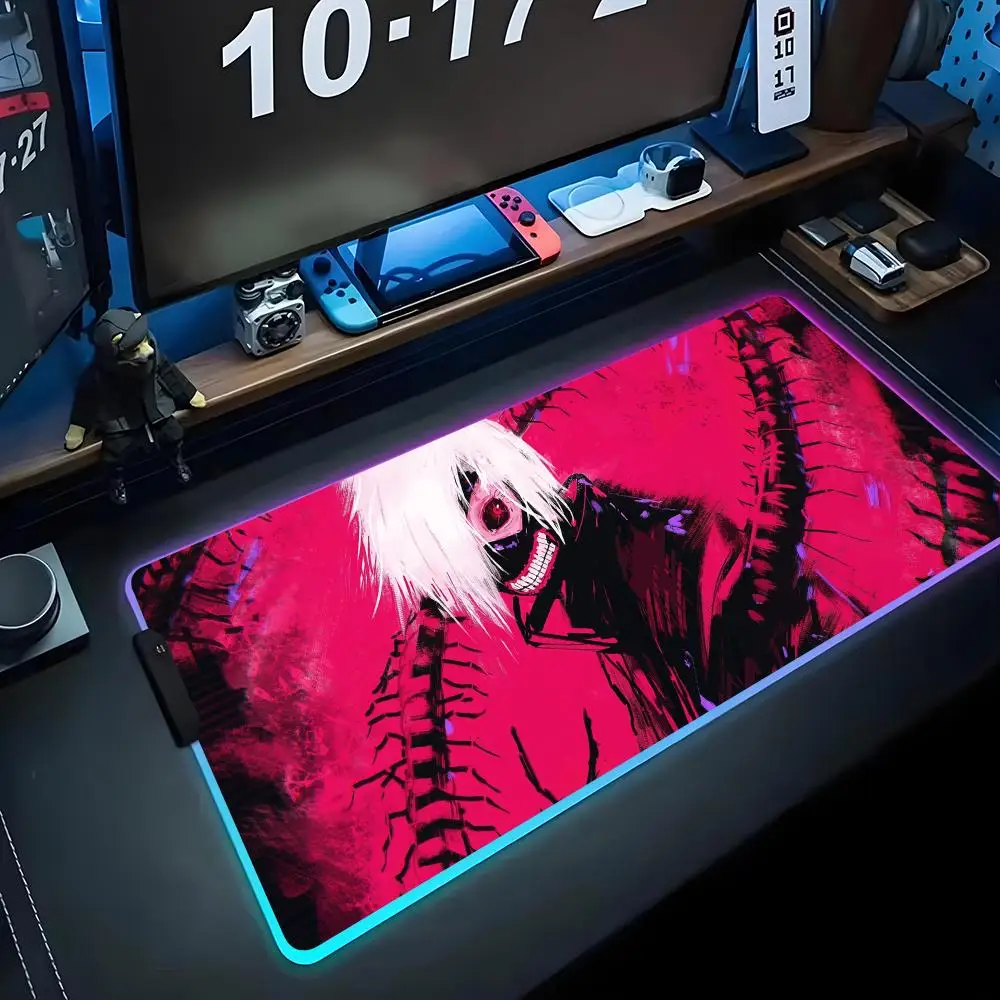 Anime Tokyo Ghoul Half-Breed King RGB Mouse Pad