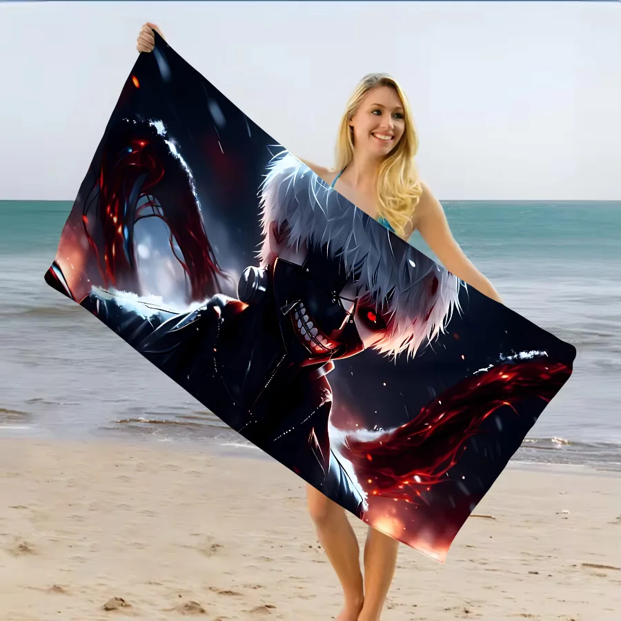 Kaneki Ken Degital Tokyo Ghoul Beach Towel