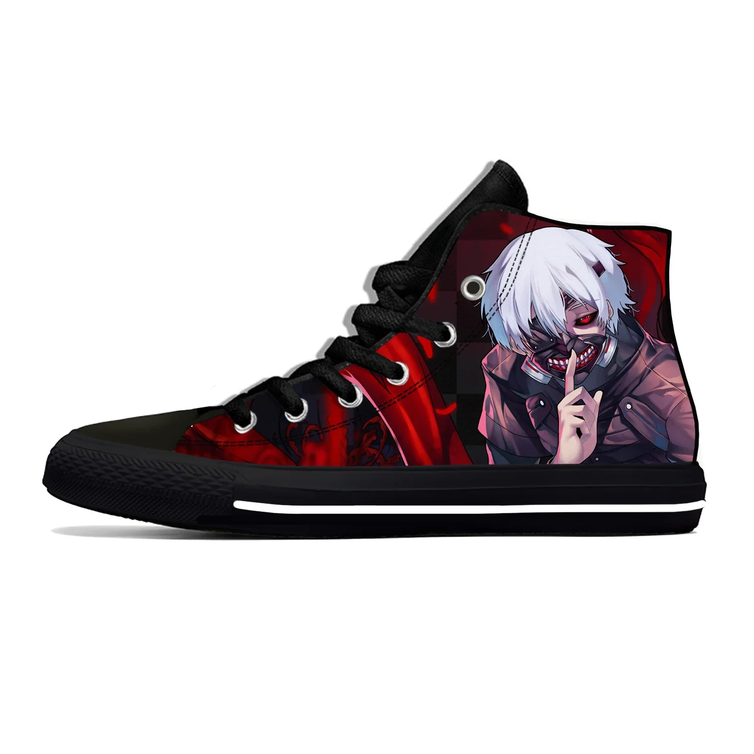 Kaneki Ken Shhh Tokyo Ghoul High Top Canvas
