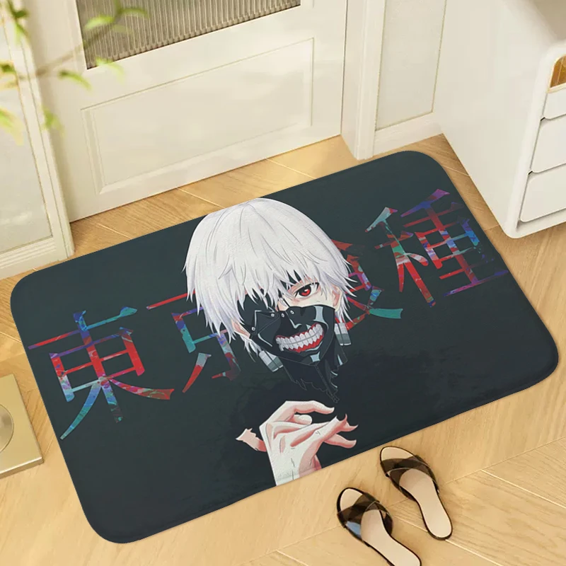 Tokyo Ghoul Kaneki With Colorful Logo Bath Mat