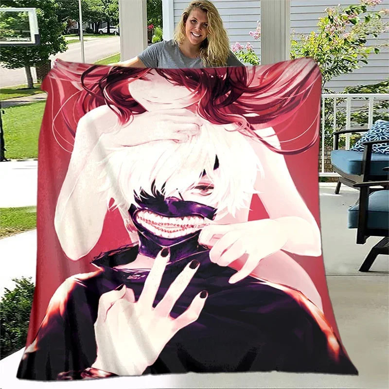 Anime Tokyo Ghoul Rize And Kaneki Blanket