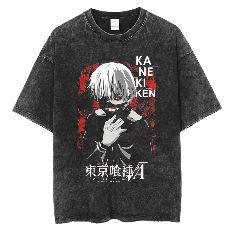 Kaneki Ken Sad Tokyo Ghoul  Mineral Wash T-Shirts
