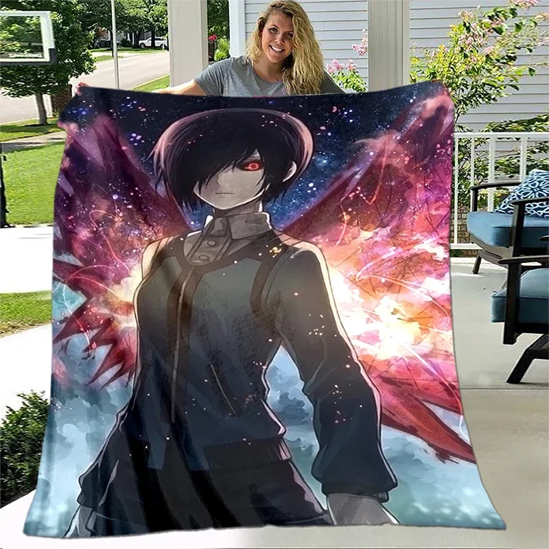 Anime Tokyo Ghoul Colorful Kirishima Touka Blanket