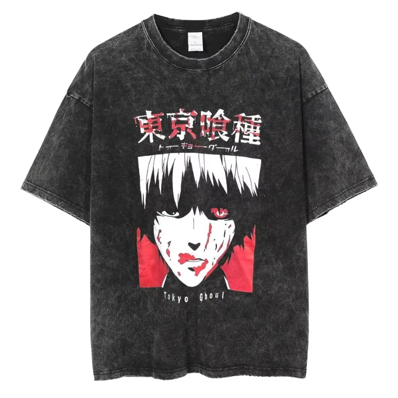 Tokyo Ghoul  Bloody Kaneki Mineral Wash T-Shirts
