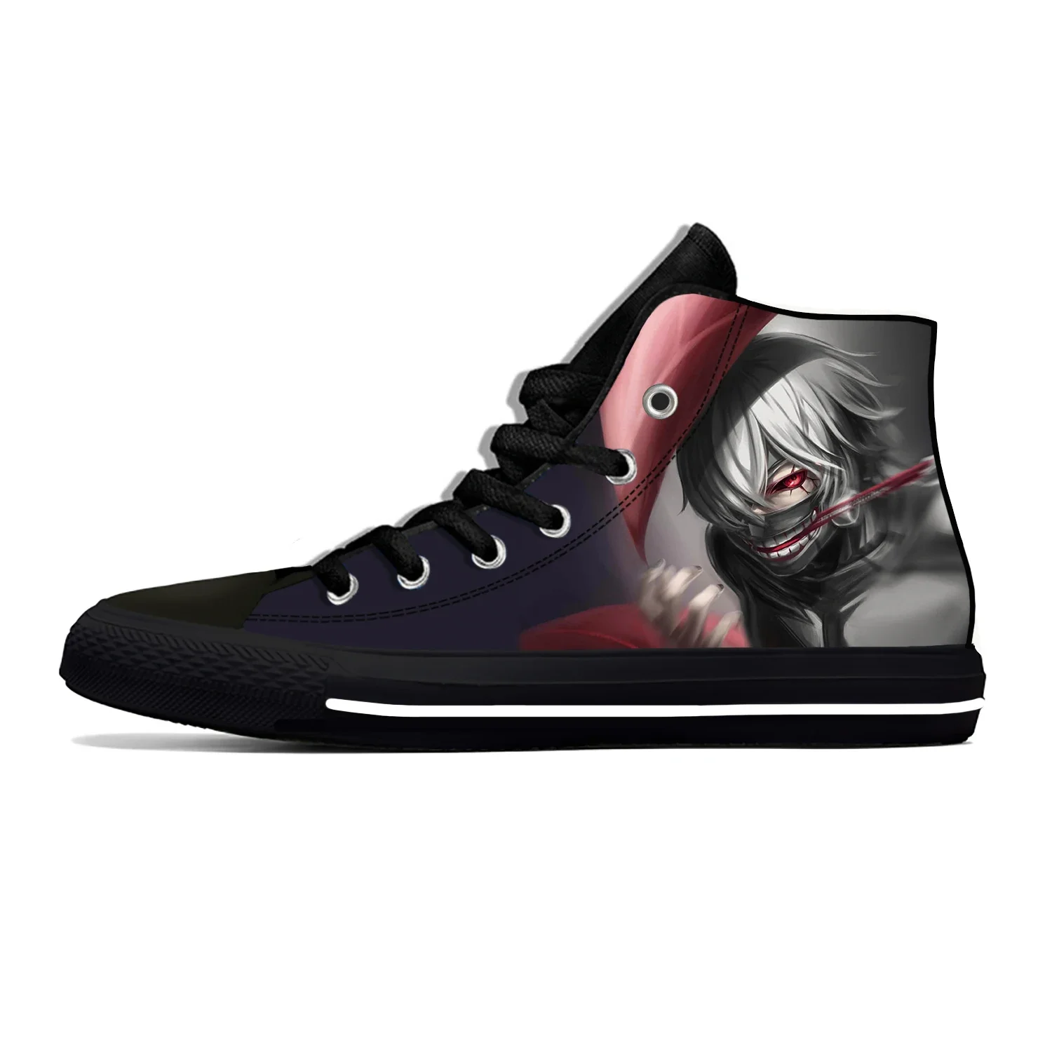 Half-Ghoul Kaneki Tokyo Ghoul High Top Canvas
