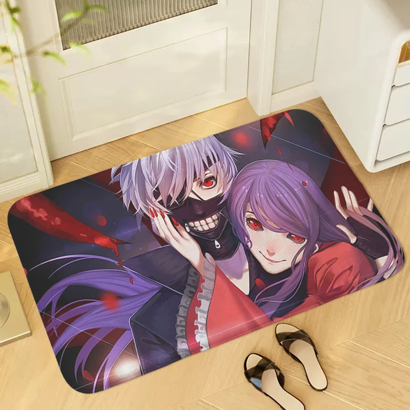 Tokyo Ghoul Kaneki With Kamishiro Rize Bath Mat
