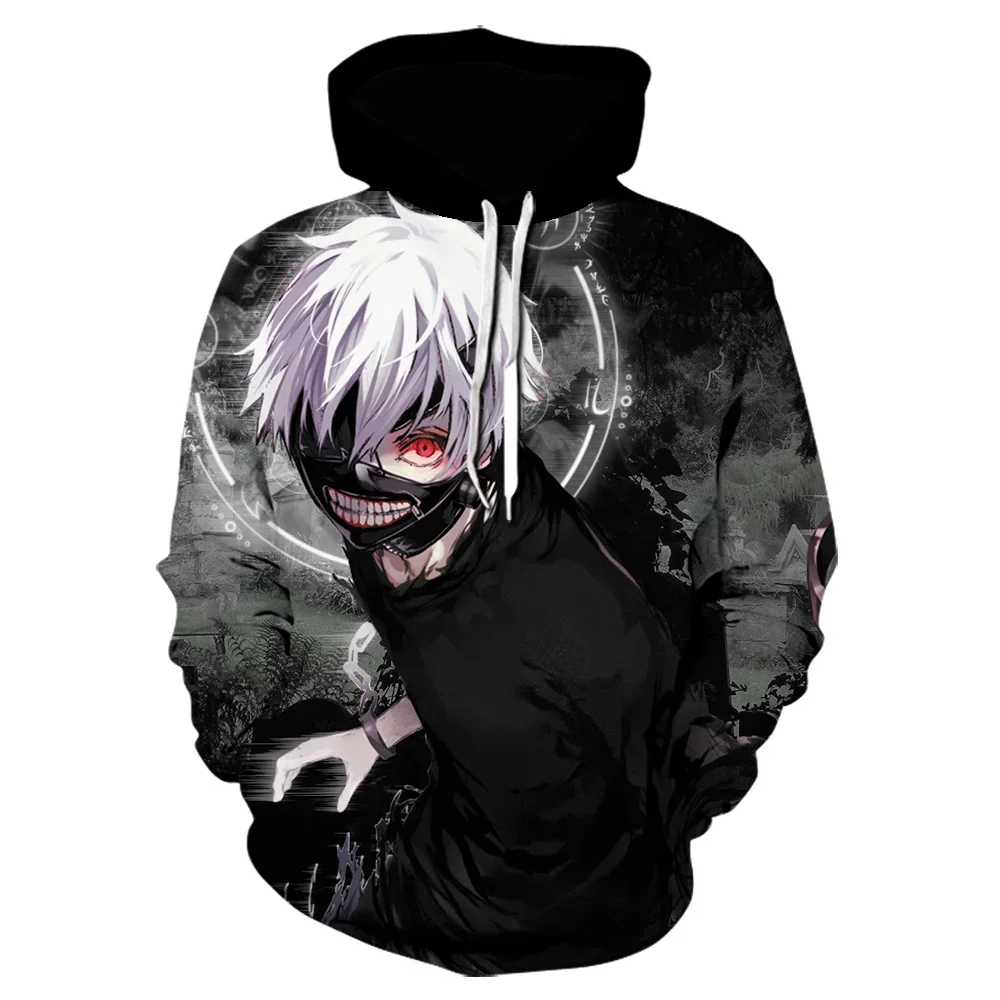 Tokyo Ghoul White Hair Kaneki 3D Hoodie