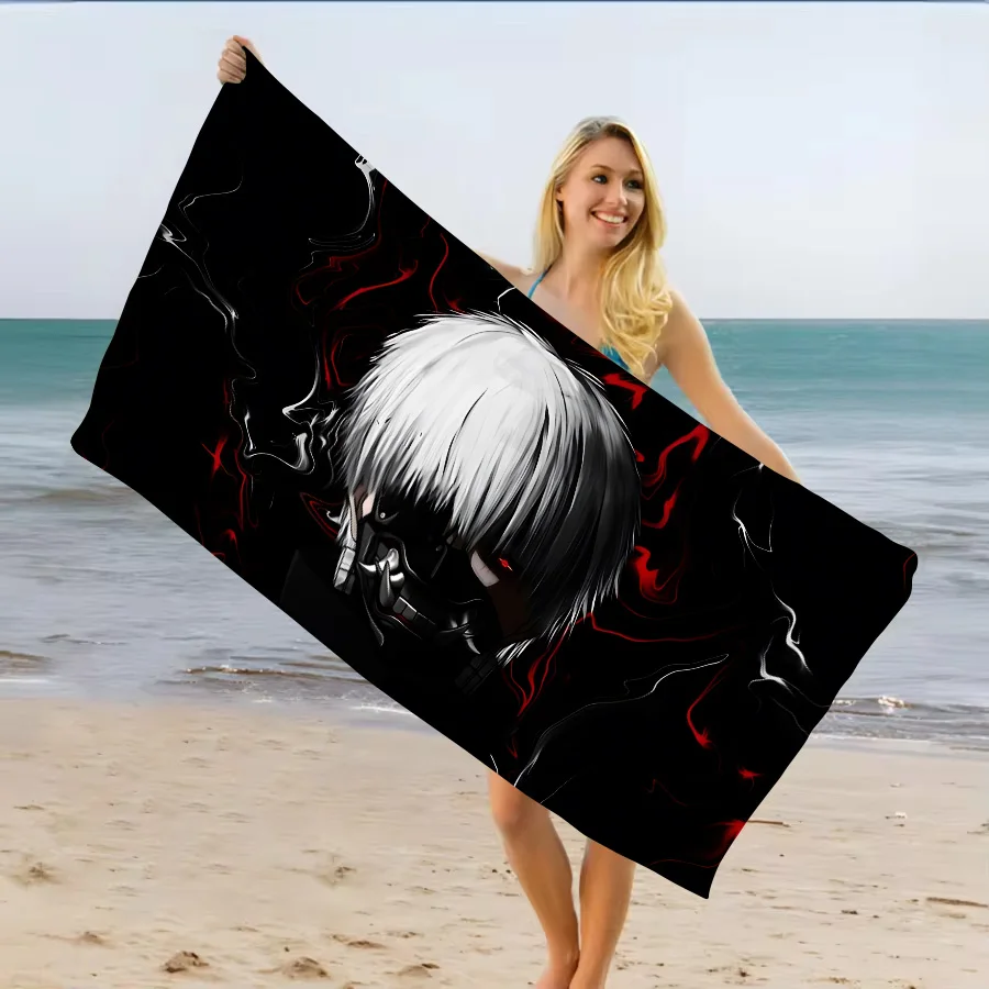 Tokyo Ghoul Dark Color Beach Towel