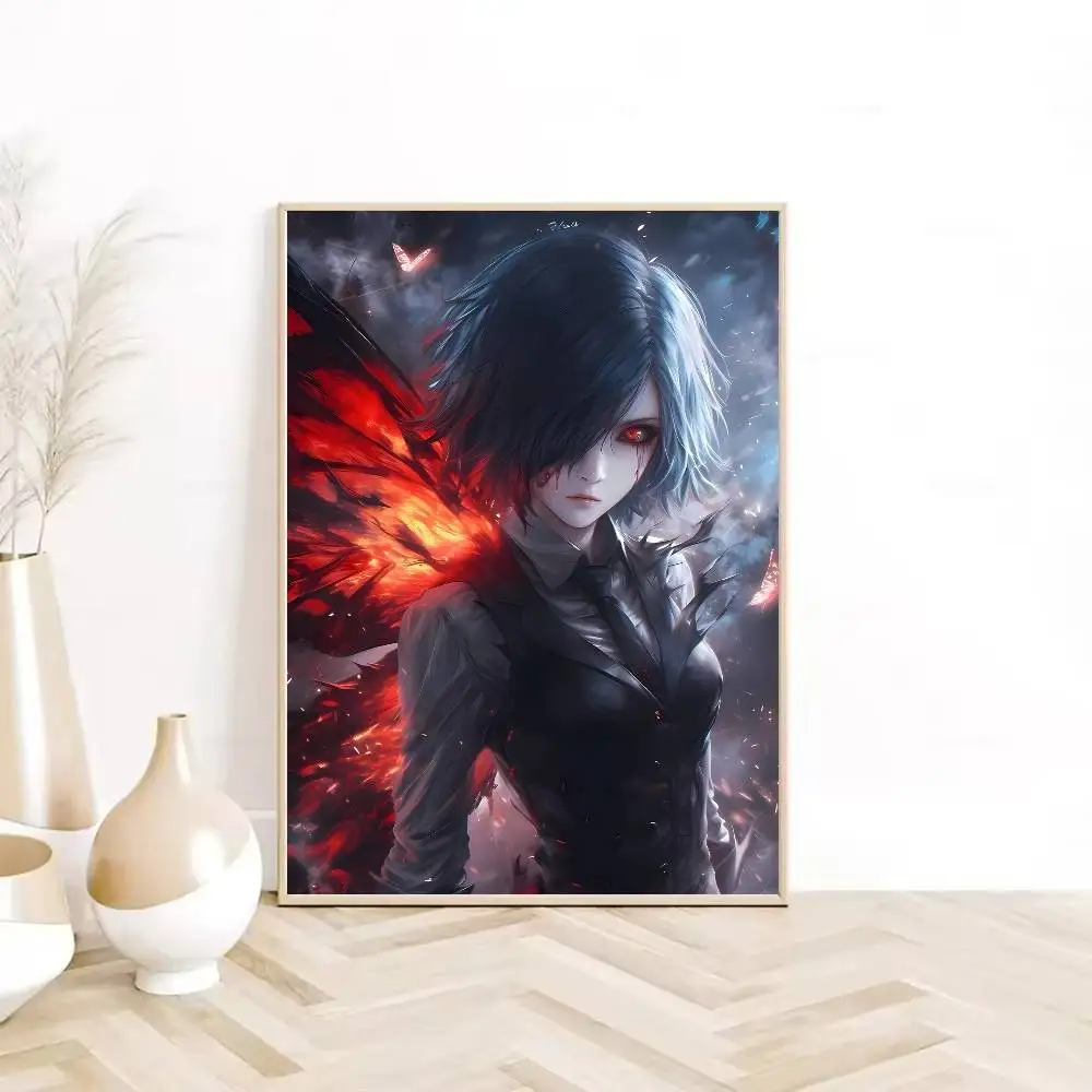 Tokyo Ghoul Colorful Kirishima Touka Wall Art