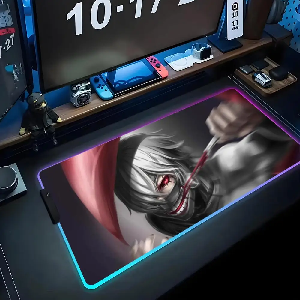 Anime Tokyo Ghoul Kaneki  Ghoul’s Wrath RGB Mouse Pad