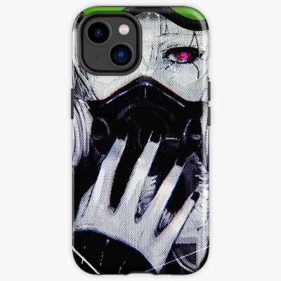 Vaporwave Cyberpunk Glitch Girl Iphone Case