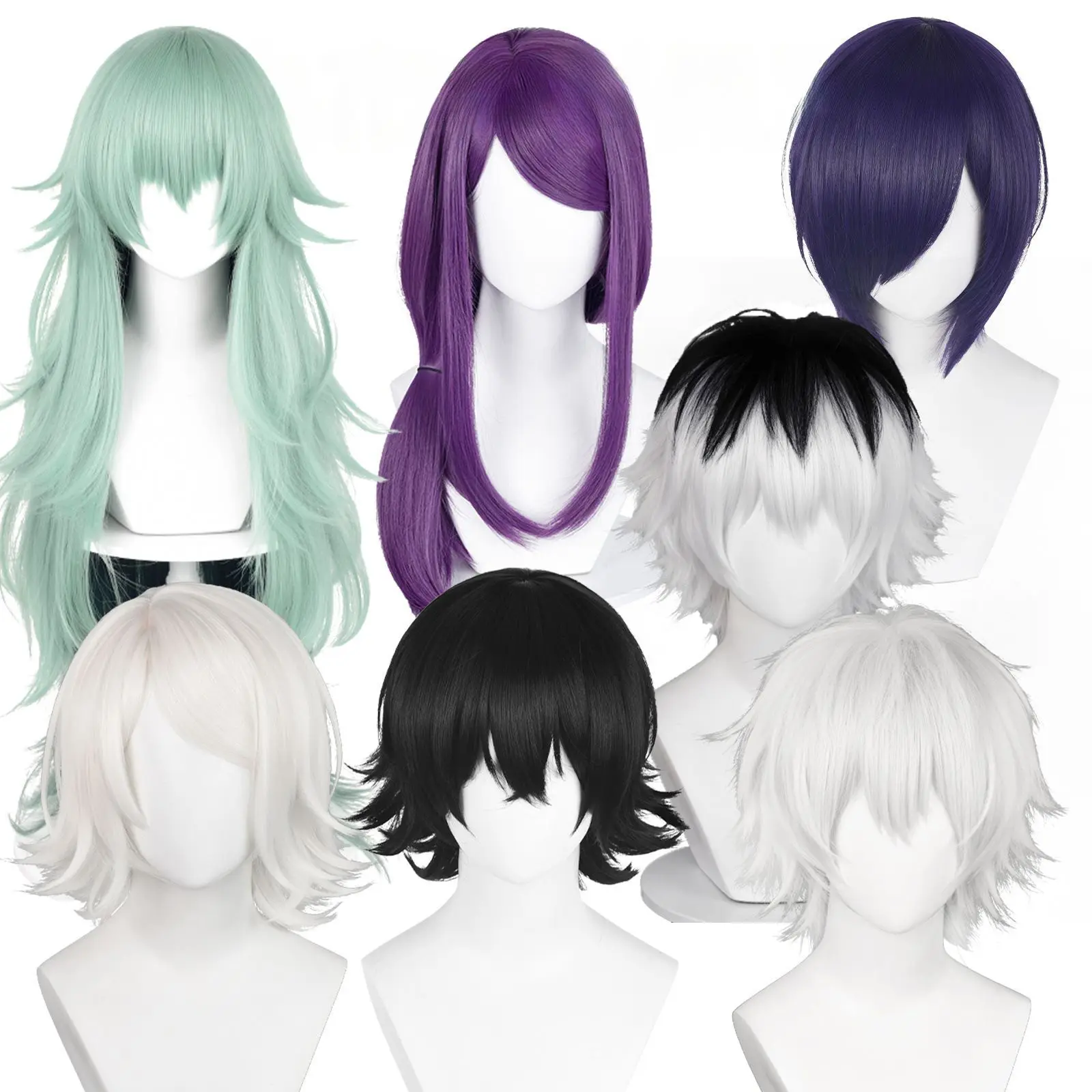 Anime Tokyo Ghoul Kaneki Ken Cosplay Wig Sasaki Haise Cosplay Hair