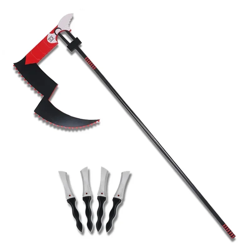 170cm Anime Tokyo Ghoul JUZO SUZUYA / REI Big Black Sickle Weapon Cosplay