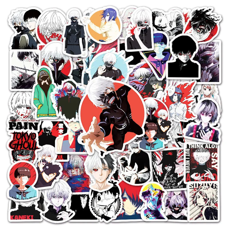 51pcs Tokyo Ghoul Cartoon Graffiti Stickers