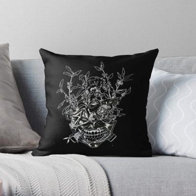 Kaneki Flower Mask Throw Pillow