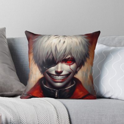 Ghost Boy Tokyo Ghoul Throw Pillow
