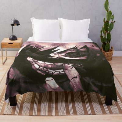 New Kaneki Ken Red Design Throw Blanket