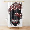 Mask With Red Spider Lillies Shower Curtain