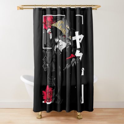 Vaporwave Aesthetic Japan Urban Shower Curtain