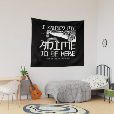 I Paused My Favorite To Be Here Tapestry